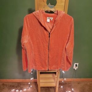 Coral velvet jacket
